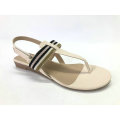 Ladies Low Wedge  t- bar Sandals